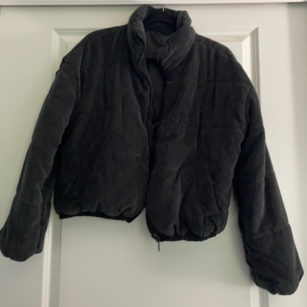 corduroy puffer jacket